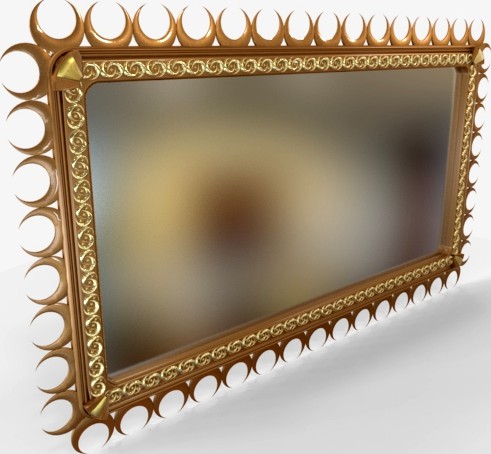 Mirror Decorative with Jewellery