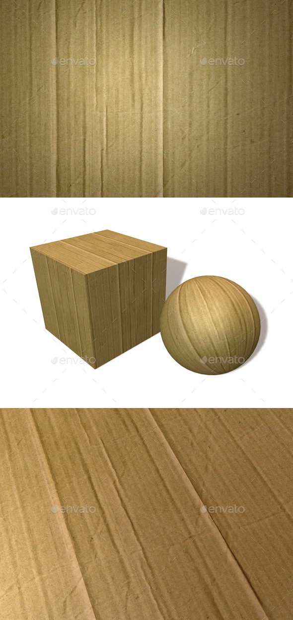 Crinkled Cardboard Seamless Texture