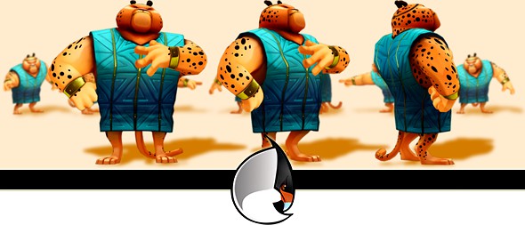 Leopard Low-Poly Character