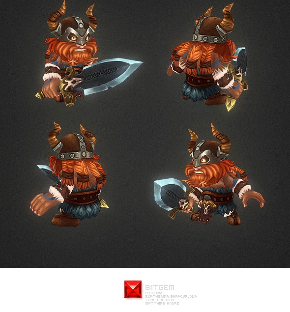 Low Poly Mini Viking Eric