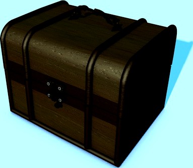 Animated Realistic Wooden Chest