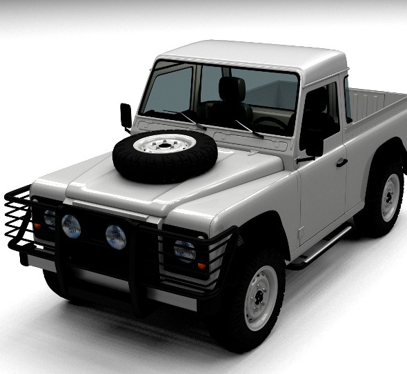 Land Rover Defender 90 Pick Up w interior