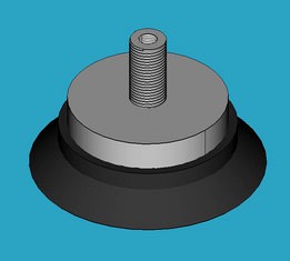 [FreeCAD] 100mm Vacuum Suction Cup - Nitrile