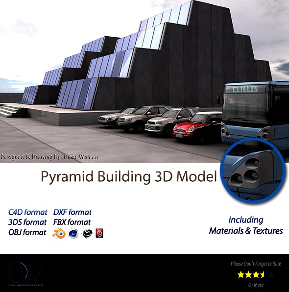 Pyramid Building 3D Model
