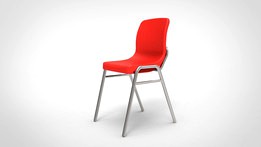 Chair with steel frame
