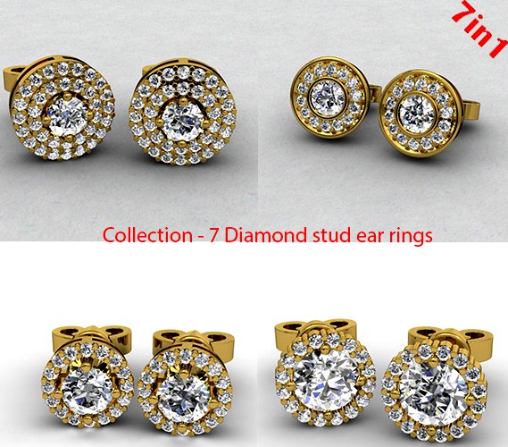 Diamond Stud Earrings