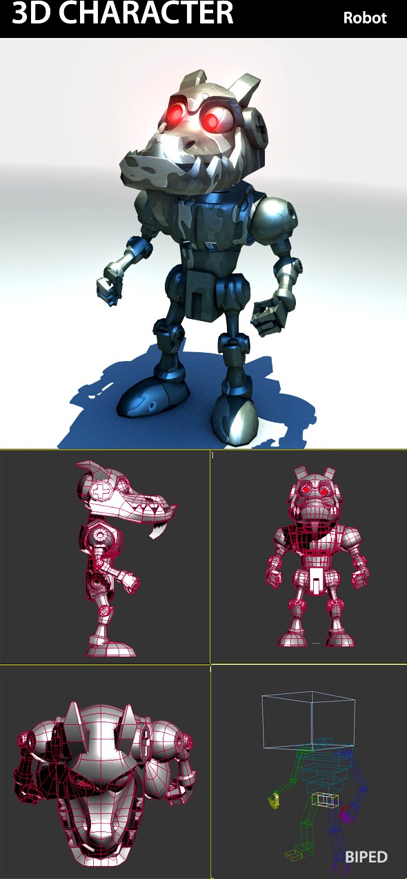 3d Character Robot