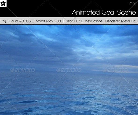 Sea scene Amazing sea material