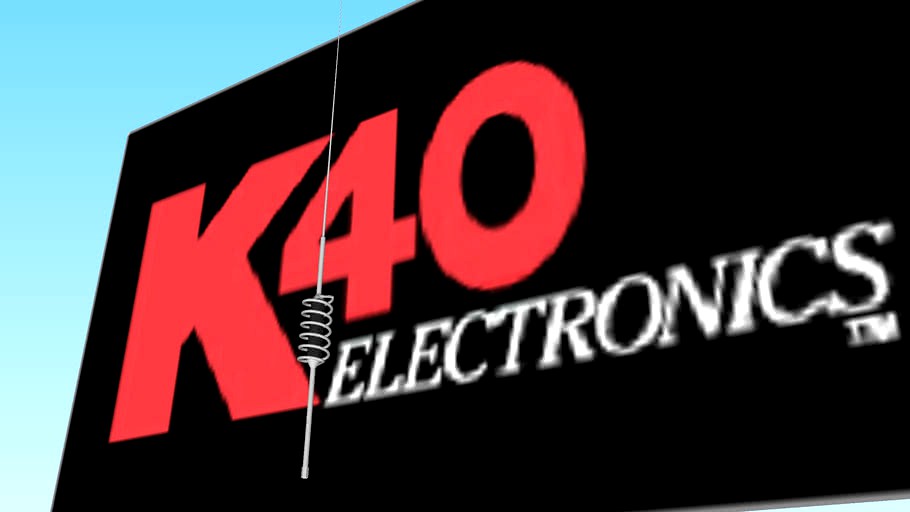 K40 BIG COIL CB ANTENNA 3d model