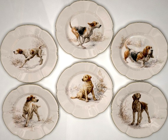 Collector Plates Hunting Dogs 1