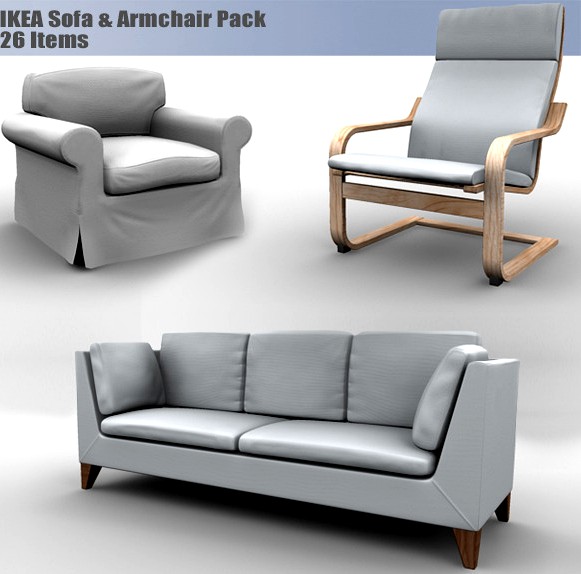IKEA Sofa &amp; Armchair Pack