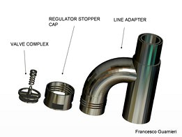 ADAPTER FOR ANESTHESIA AND RESUSCITATION WITH VALVE