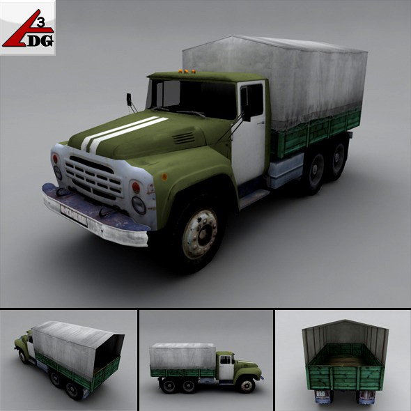 ZIL LowPoly - body chassis tarp