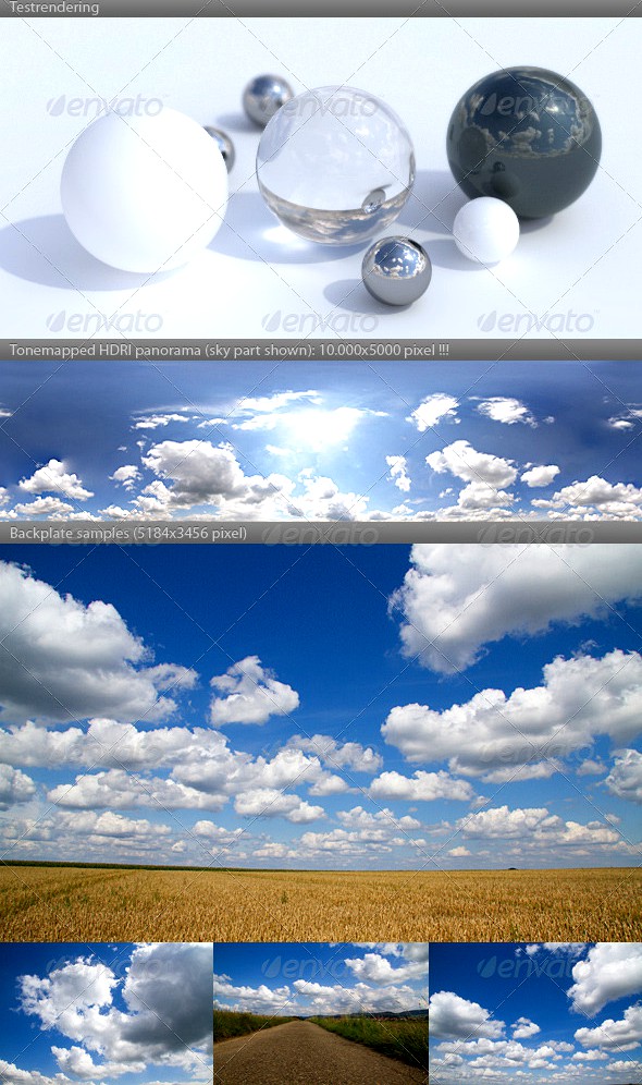 HDRI spherical sky panorama -1442- cloudy sky