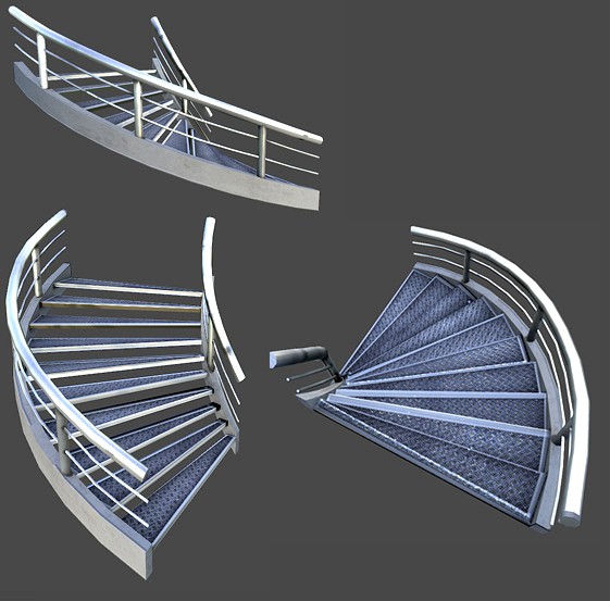 Curved Metal Staircase