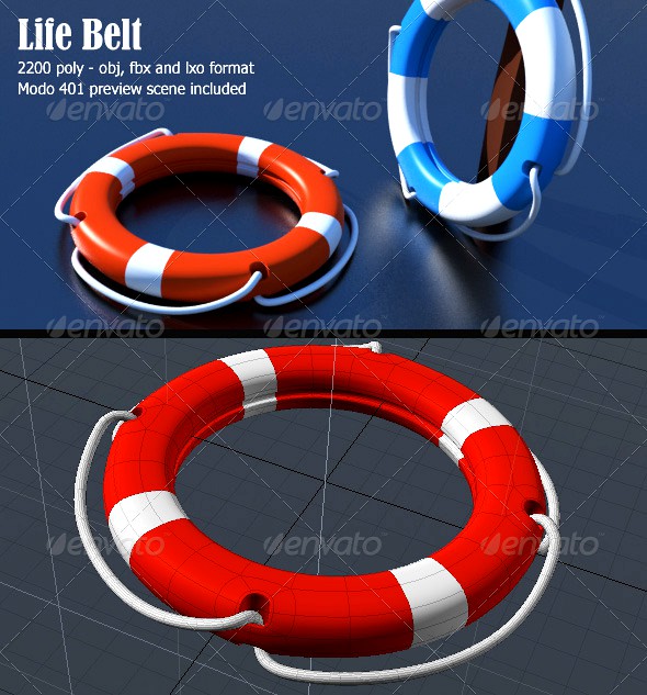 Lifebelt 3D Object