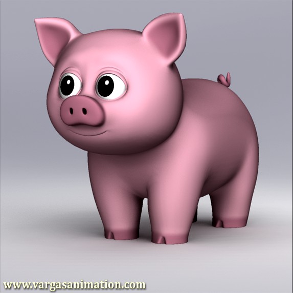 Cartoony Pig