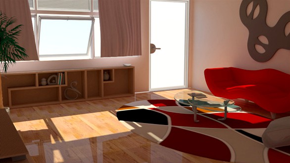 Living Room V-ray setup