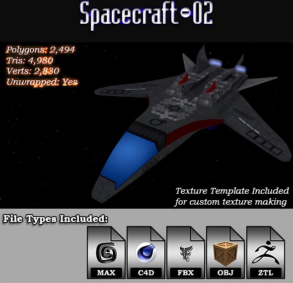 Spacecraft - 02 3D Model
