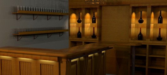 Highpoly detailed Bar