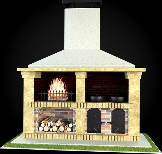 Garden Fireplace 012