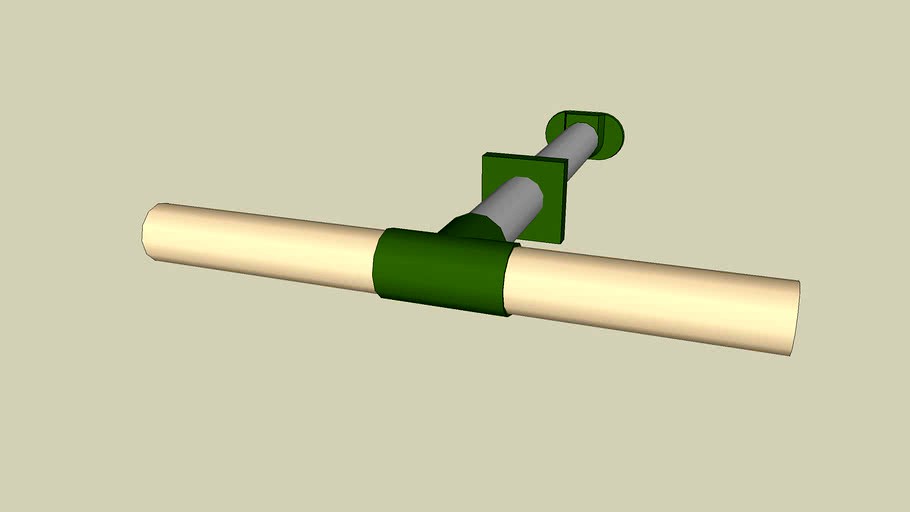 Shoulder Vise Screw Simplified 3d model