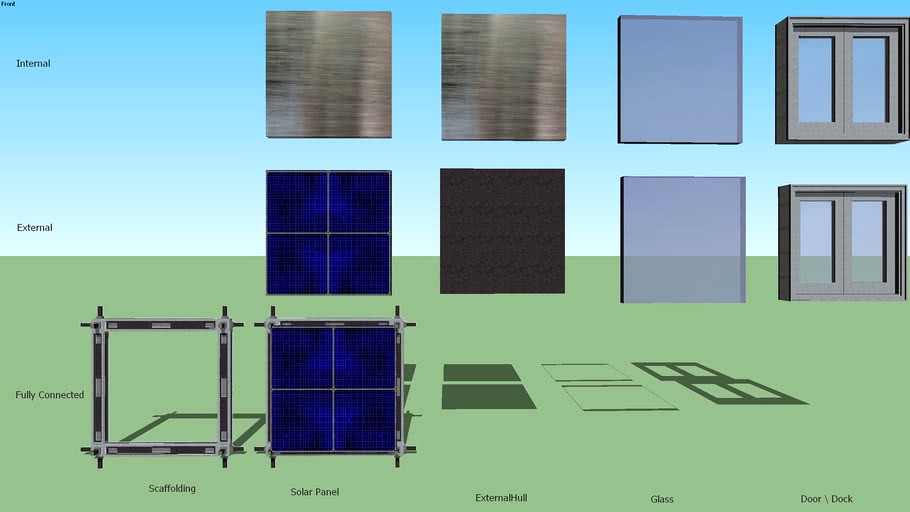 External Hull Segments using CS, (Computerized Scaffolding)