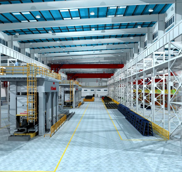 Factory Interior Scene