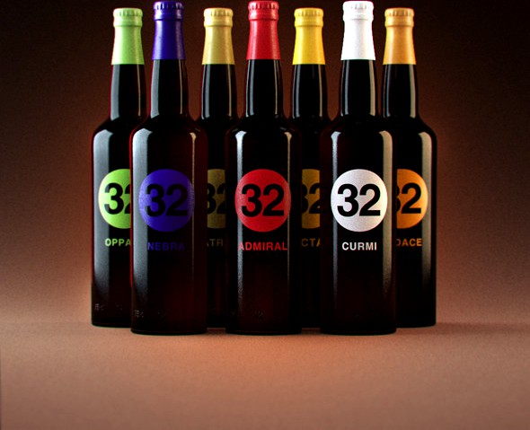 Photorealistic &quot;32 Via dei Birrai&quot; Beers