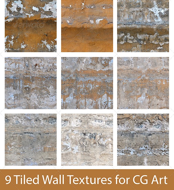 9 Tiled Wall Textures