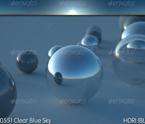 HDRI IBL 0551 Clear Blue Sky