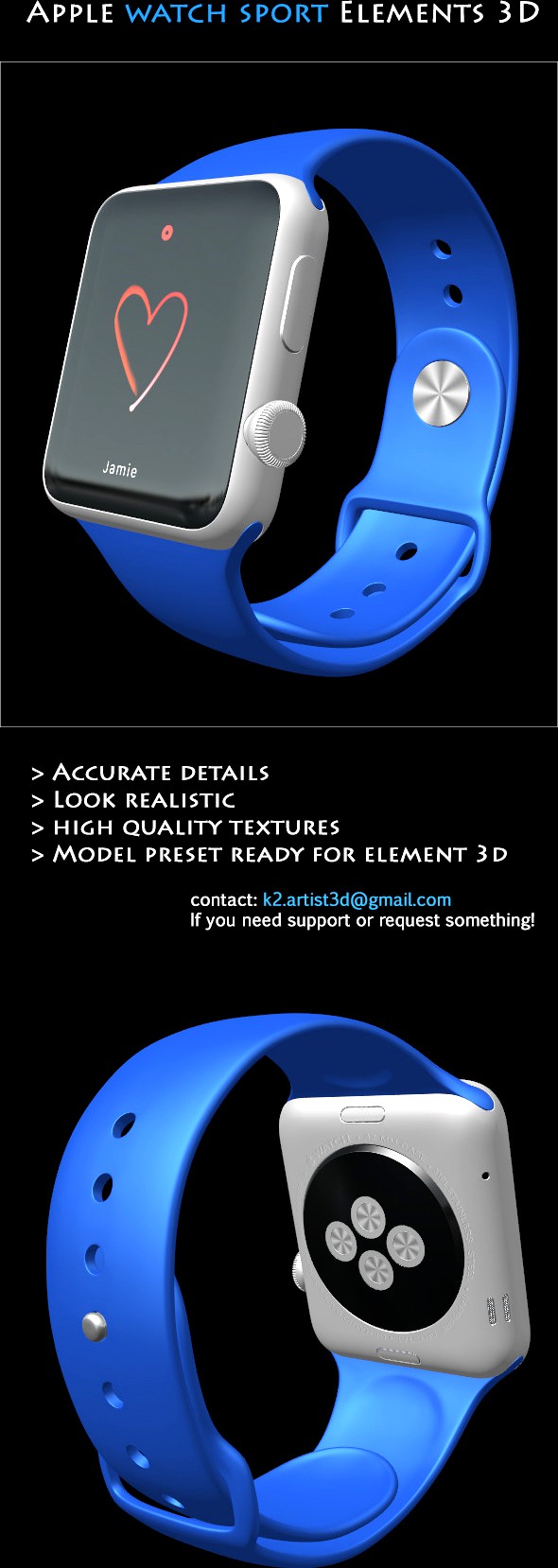 Element3D - Apple Watch Sport