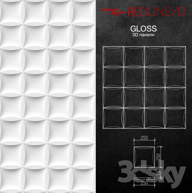 3D panel Gloss