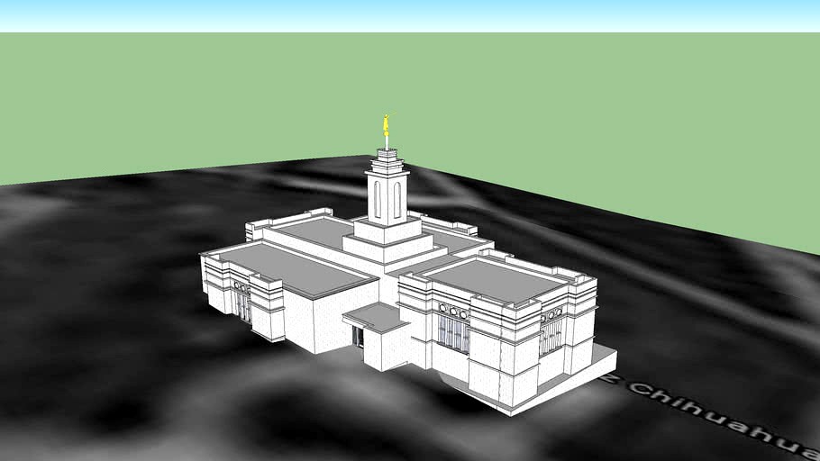 LDS. Temple Colonia Juarez, Chihuahua. Templo Mormon. 55th operating temple.