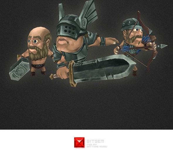 Low Poly Human Character Set