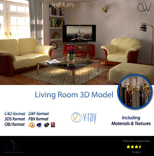 Living Room 3D Model