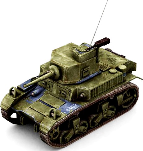 Military Modern War Light Tank (Blue)