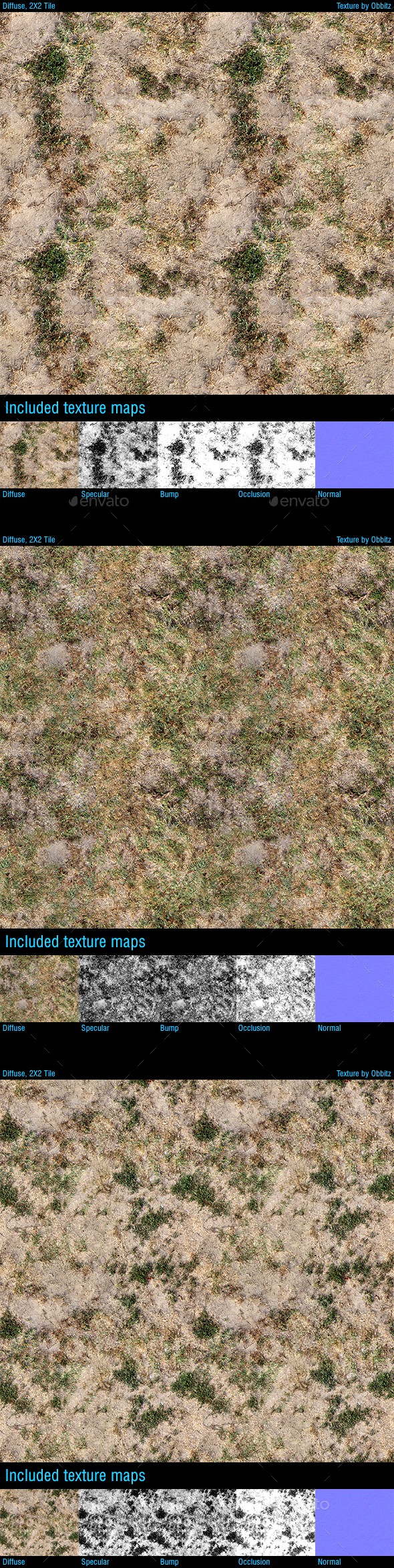 Dried Grass Ground - Pack of 3 Textures