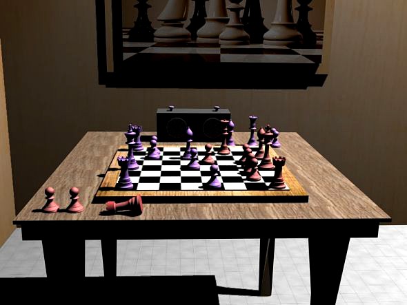 Chess Set (Chessboard and Mini-Room)