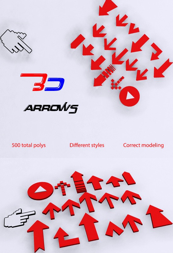 3D arrows