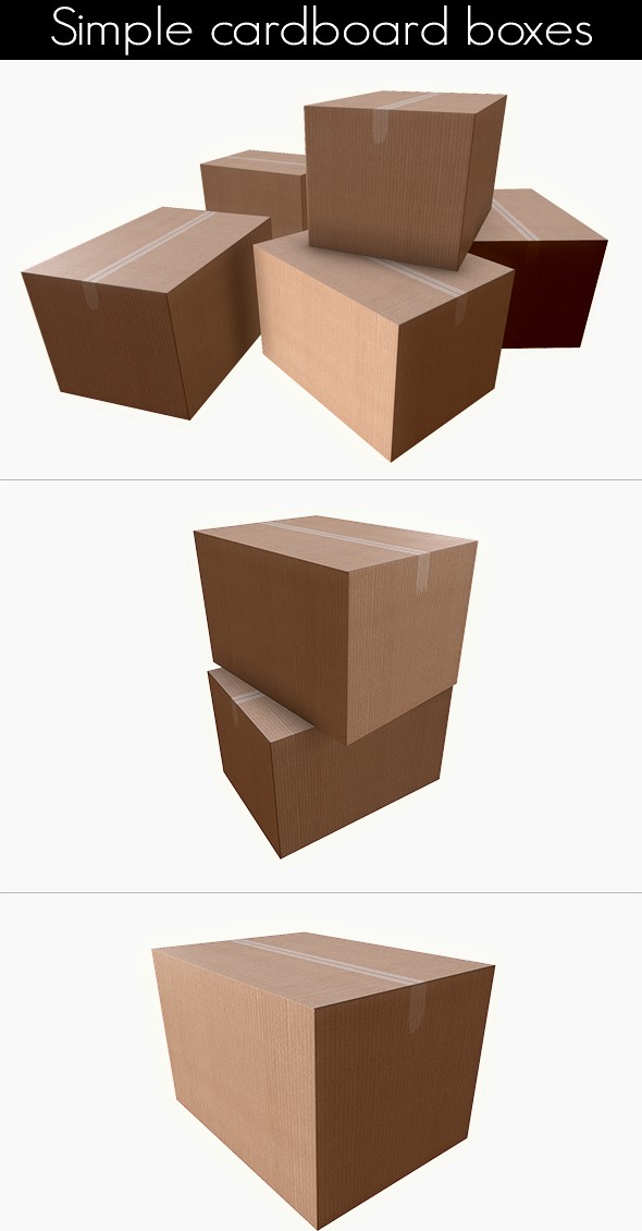 Simple game ready cardboard boxes