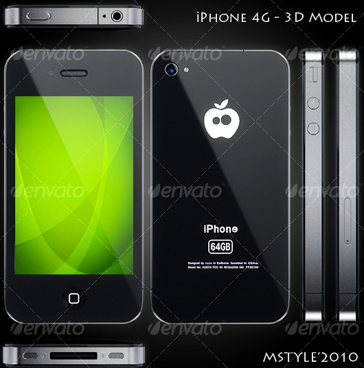 iPhone 4G - 3D Model