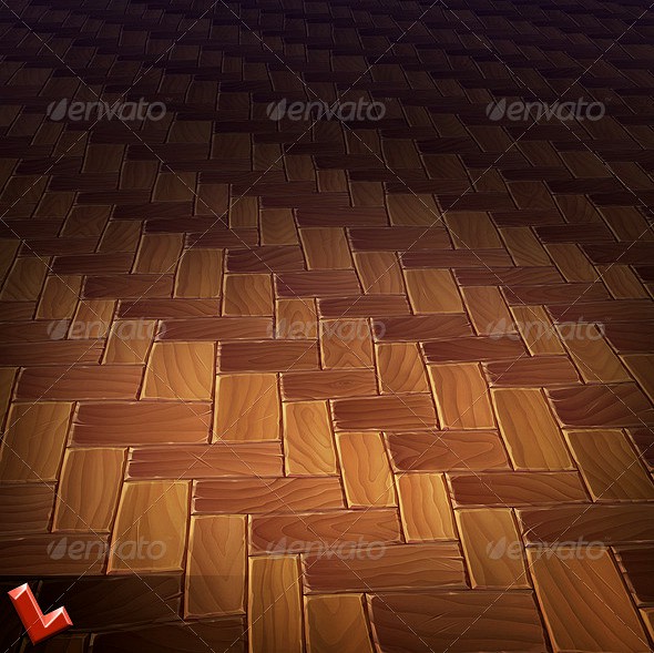 Wooden Floor Tile 01