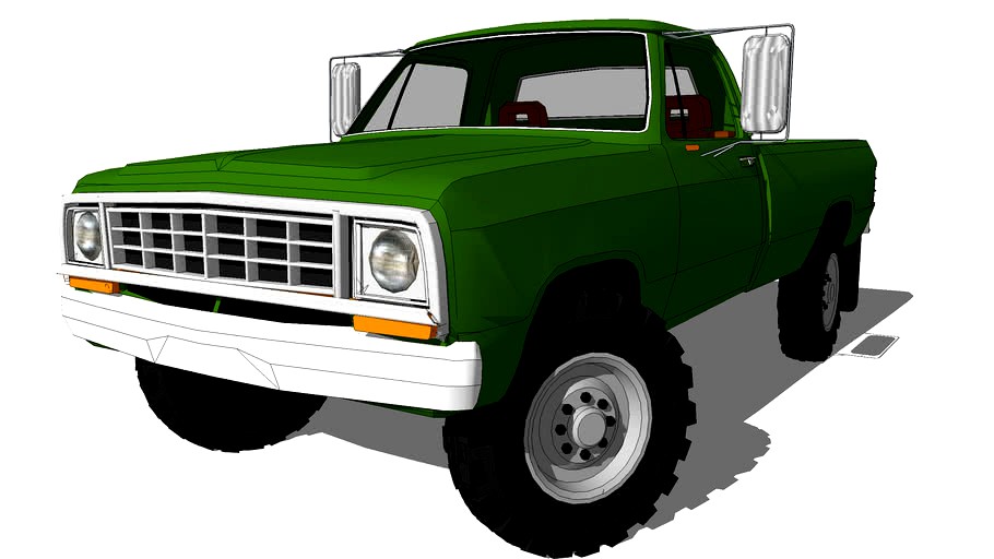 1974 Dodge D200 4x4 LWB
