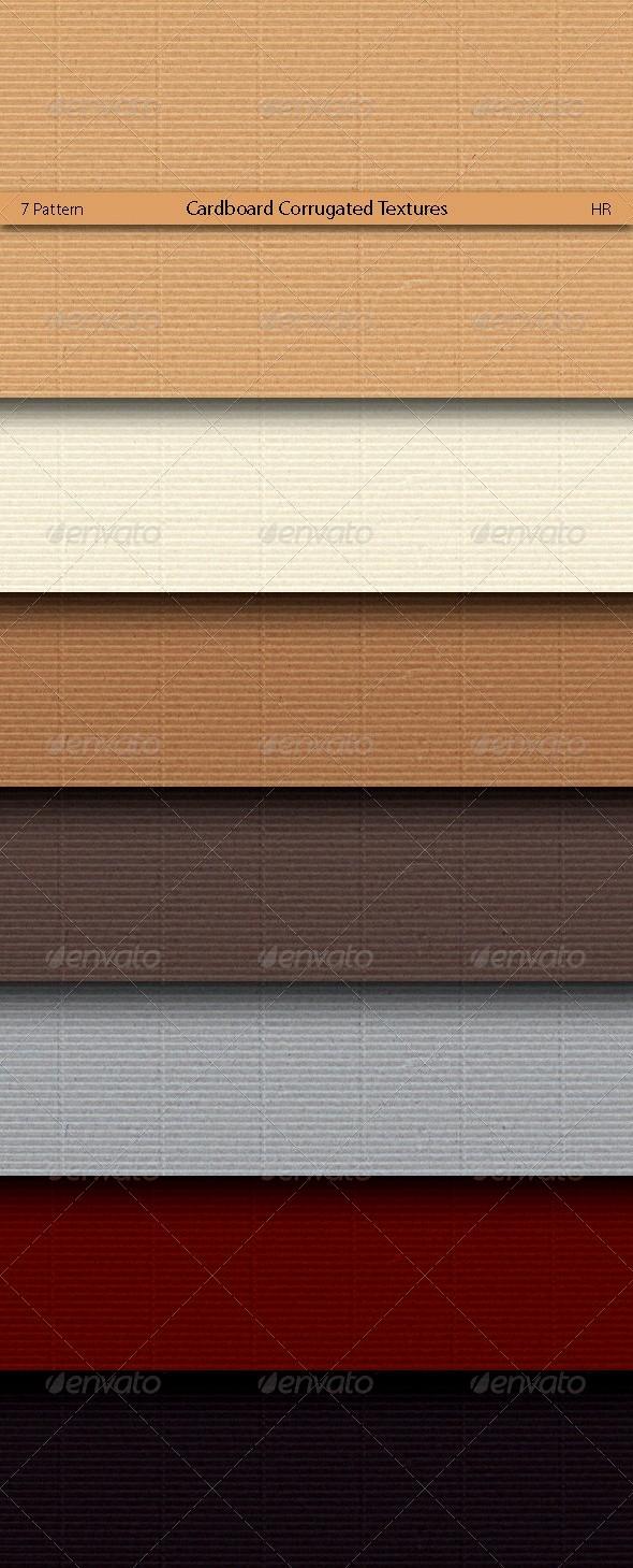 Cardboard Corrugated Surface Textures