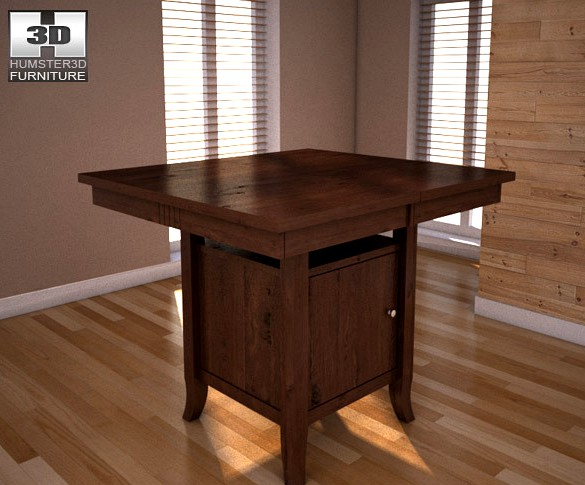 Ashley Lynx Extension Pub Table