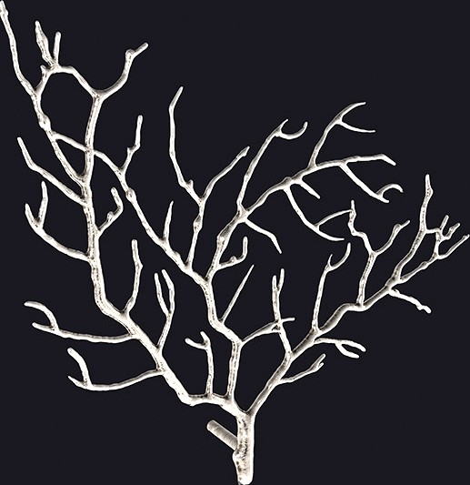 Metal Tree Branch Wall Sculpture