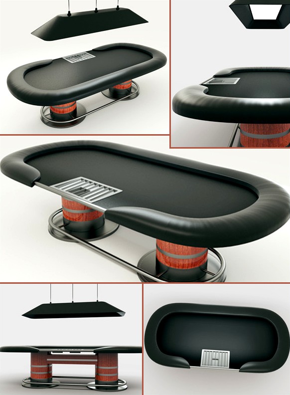 Poker Table 3D Model