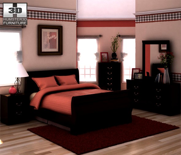 Ashley Huey Vineyard Sleigh Bedroom Set