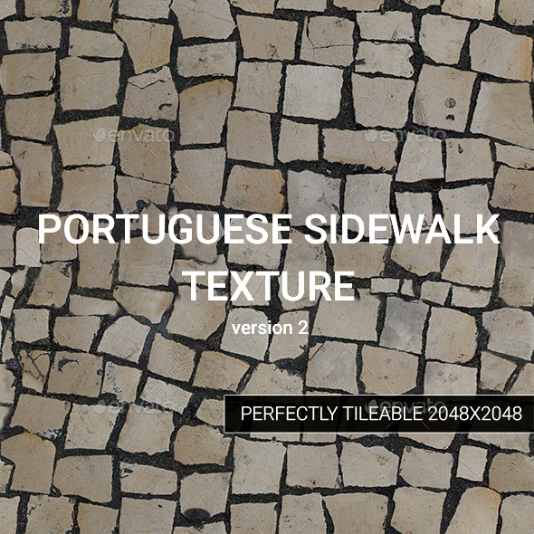 Portuguese Sidewalk Texture - version 2